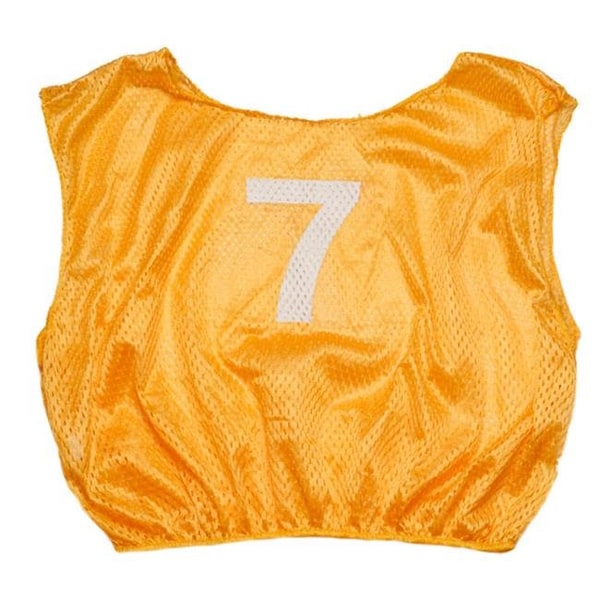 Champion Sports SVYWNGD Practice Numbered Youth Scrimmage Vest; Yellow SVYWNGD - main